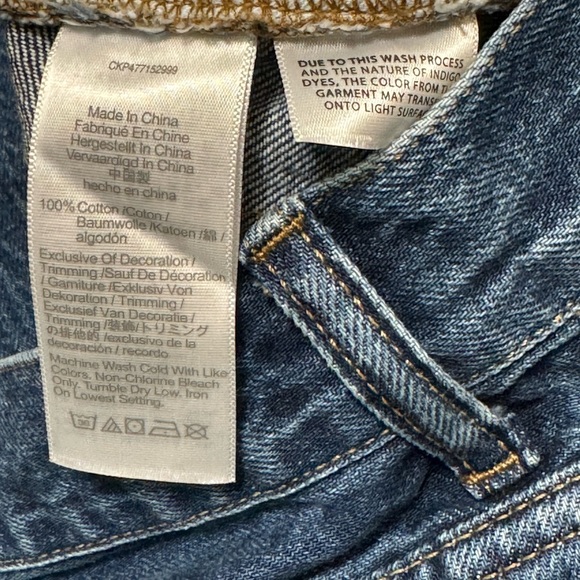 Madewell Sz 27 skirt mid rise Denim Maxi blue jean Classic Minimalist Capsule - Picture 8 of 8